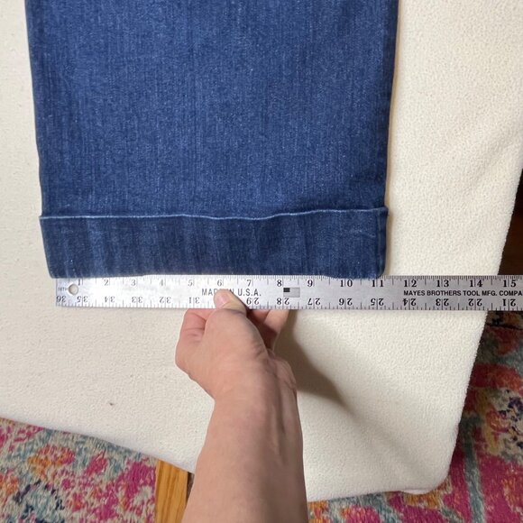 Liz Claiborne Womens Denim Jackie Wide-Leg Pants Size 14W Made In China - Picture 15 of 16